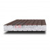 Сэндвич-панели без замков из пенополистирола-0.5/0.5, ширина 1000 мм, толщина 10 мм, RAL8017