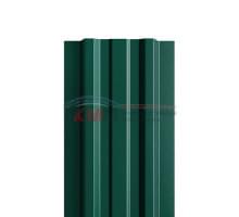 Евроштакетник ECON-T 16,5х99-0,45 RAL6005-Двусторонний Полиэстер