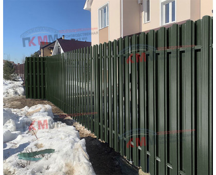Евроштакетник ECON-T 16,5х99-0,5 RAL6007 Viking E