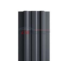 Евроштакетник ECON-T 16,5х99-0,45 RAL7024-Двусторонний Полиэстер