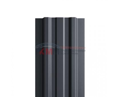 Евроштакетник ECON-T 16,5х99-0,5 RAL7024 Colorcoat Prisma Евроштакетник ECON-T 16,5х99-0,5 RAL7024 Colorcoat Prisma