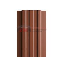 Евроштакетник ECON-T 16,5х99-0,5 RAL8004 Norman