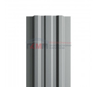 Евроштакетник ECON-T 16,5х99-0,5 RAL9006 Norman