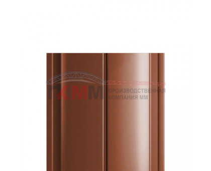 Евроштакетник ECON 19х126-0,5 RAL8004 Norman.
