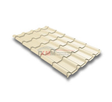 Металлочерепица камея 0,5 RAL 1015 Satin