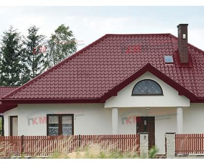 Металлочерепица камея 0,5 RAL 3005 Quarzit