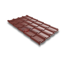 Металлочерепица камея 0,5 RAL 3009 Satin