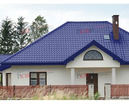 Металлочерепица камея 0,45 RAL 5002 Полиэстер