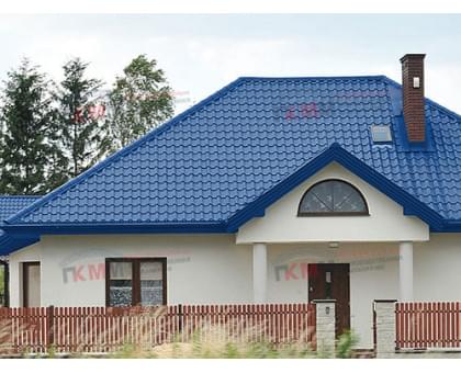 Металлочерепица камея 0,45 RAL 5005 Полиэстер