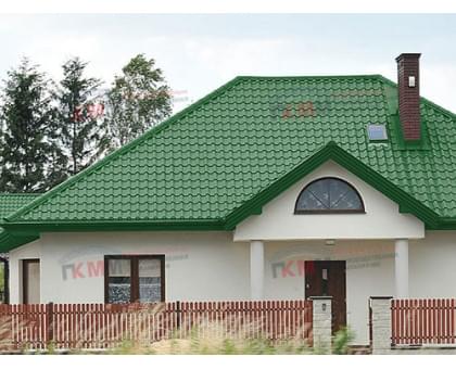 Металлочерепица камея 0,45 RAL 6002 Полиэстер