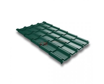 Металлочерепица камея 0,45 RAL 6005 Drap