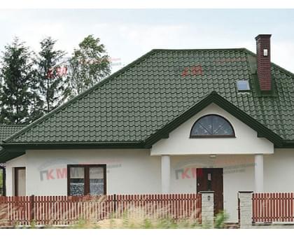 Металлочерепица камея 0,5 RAL 6020 Velur20