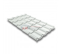 Металлочерепица камея 0,5 RAL 9003 Quarzit Металлочерепица камея 0,5 RAL 9003 Quarzit