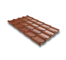 Металлочерепица камея 0,45 Safari Twincolor Brown