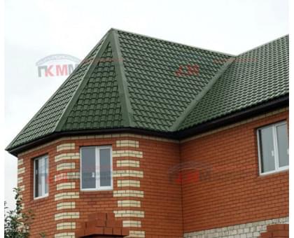 Металлочерепица монкатта-0,5 RAL6020 Velur