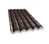 Металлочерепица монкатта-0,5 RAL8017 Velur Металлочерепица монкатта-0,5 RAL8017 Velur