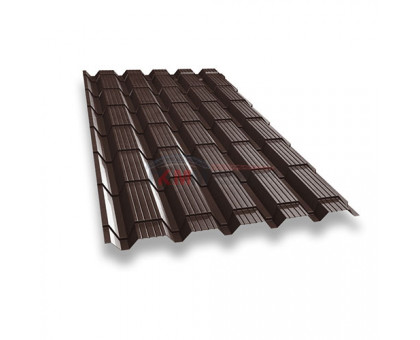 Металлочерепица монкатта-0,5 RAL8017 Velur Металлочерепица монкатта-0,5 RAL8017 Velur