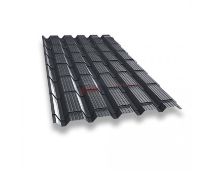 Металлочерепица монкатта-0,5 RAL7024 Quarzit Металлочерепица монкатта-0,5 RAL7024 Quarzit