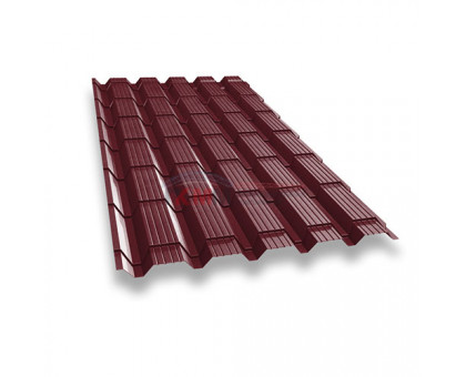 Металлочерепица каскад 0,5 RAL 3005 Velur20 Металлочерепица каскад 0,5 RAL 3005 Velur20