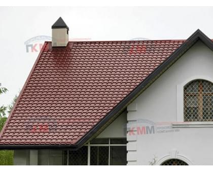 Металлочерепица каскад 0,5 RAL 3009 Velur20 Металлочерепица каскад 0,5 RAL 3009 Velur20