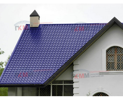 Металлочерепица каскад 0,45 RAL 5002 Полиэстер Металлочерепица каскад 0,45 RAL 5002 Полиэстер