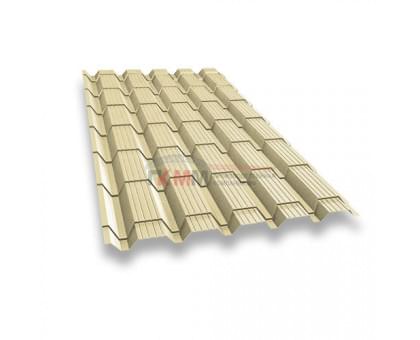 Металлочерепица монкатта-0,45 RAL1014 Полиэстер