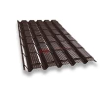 Металлочерепица каскад 0,45 RAL 8017 Drap