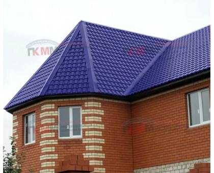 Металлочерепица монкатта-0,45 RAL5002 Полиэстер Металлочерепица монкатта-0,45 RAL5002 Полиэстер
