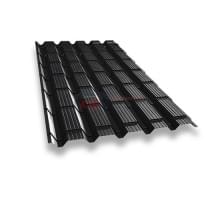 Металлочерепица каскад 0,5 RAL 9005 Quarzit lite