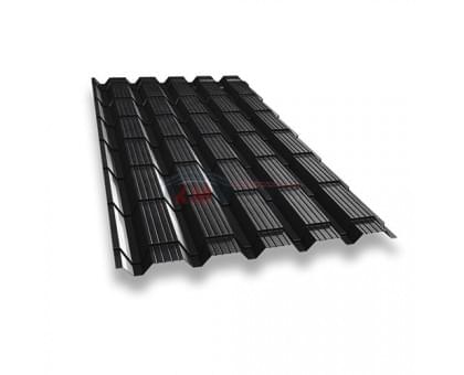 Металлочерепица каскад 0,5 RAL 9005 Velur20
