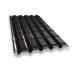 Металлочерепица каскад 0,5 RAL 9005 Velur20