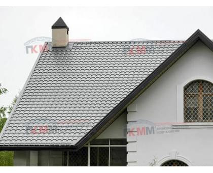 Металлочерепица каскад 0,45 RAL 9006 Полиэстер