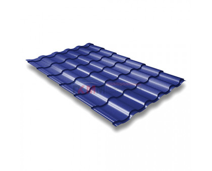 Металлочерепица кредо 0,45 RAL 5002 Полиэстер Металлочерепица кредо 0,45 RAL 5002 Полиэстер
