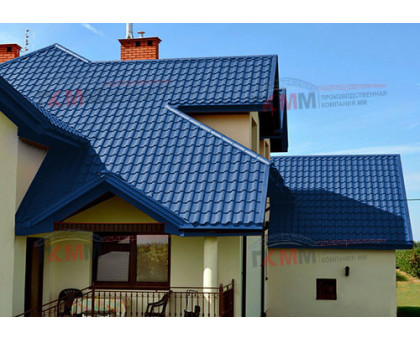 Металлочерепица кредо 0,45 RAL 5005 Полиэстер