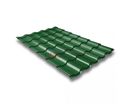 Металлочерепица кредо 0,45 RAL 6002 Полиэстер Металлочерепица кредо 0,45 RAL 6002 Полиэстер