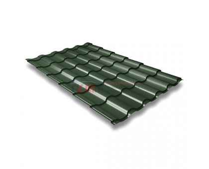 Металлочерепица кредо 0,5 RAL 6020 Velur20