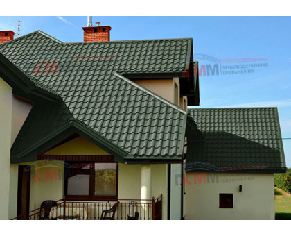 Металлочерепица кредо 0,5 RAL 6020 Velur20