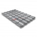 Металлочерепица кредо 0,5 RAL 7004 Satin