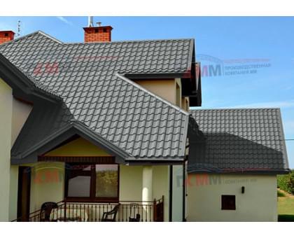 Металлочерепица кредо 0,45 RAL 7005 Полиэстер Металлочерепица кредо 0,45 RAL 7005 Полиэстер