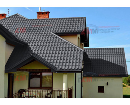 Металлочерепица кредо 0,5 RAL 7024 Satin Металлочерепица кредо 0,5 RAL 7024 Satin