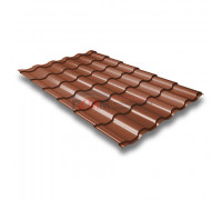 Металлочерепица кредо 0,5 RAL 8004 Satin Металлочерепица кредо 0,5 RAL 8004 Satin