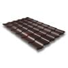 Металлочерепица кредо 0,5 RAL 8017 Satin