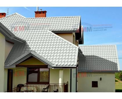 Металлочерепица кредо 0,5 RAL 9003 Satin