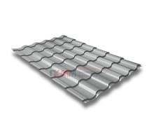 Металлочерепица кредо 0,45 RAL 9006 Полиэстер