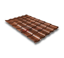 Металлочерепица кредо 0,45 Print Twincolor Cherry Wood