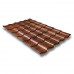 Металлочерепица кредо 0,45 Print Twincolor Cherry Wood