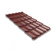 Металлочерепица квинта плюс 0,5 RAL 3009 Velur20
