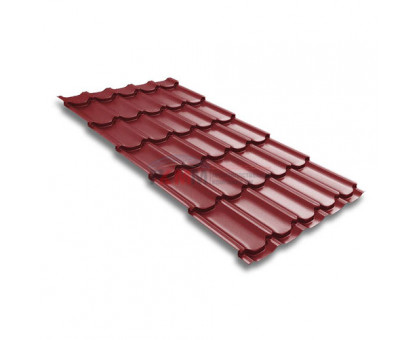 Металлочерепица квинта плюс 0,5 RAL 3011 Satin