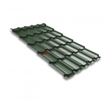 Металлочерепица квинта плюс 0,5 RAL 6020 Velur20