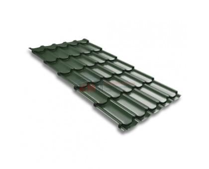 Металлочерепица квинта плюс 0,5 RAL 6020 Velur20
